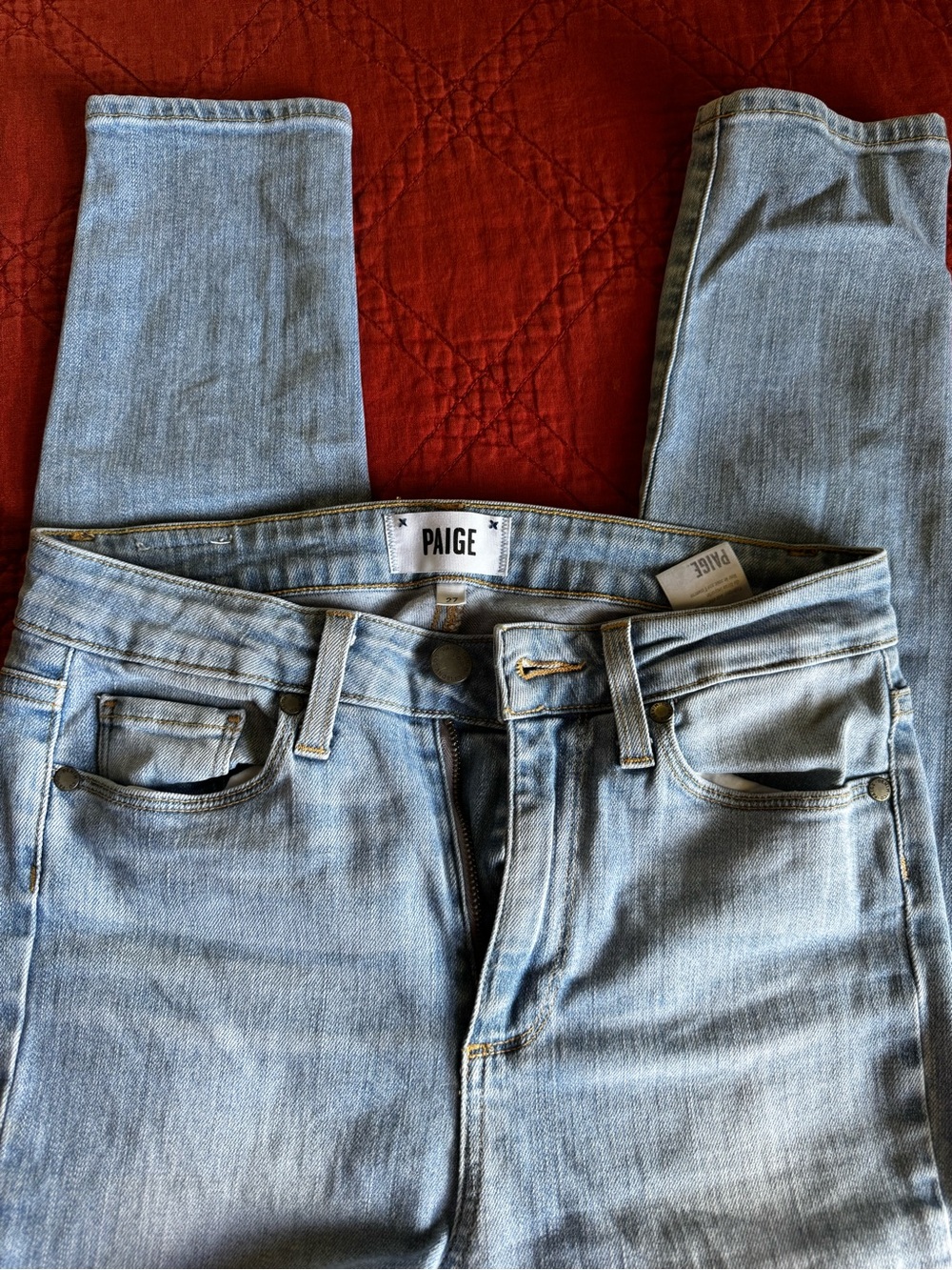 PAIGE Light Blue High Rise Jeans